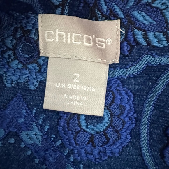 Chico Chenille Jacquard Coat/Jacket Chico Sz 2 US L - Picture 9 of 14